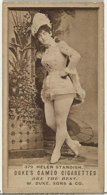 W. Duke, Sons & Co., Card Number 379, Helen Standish, from the Actors and Actresses series (N145-5) issued by Duke Sons & Co. to promote Cameo Cigarettes