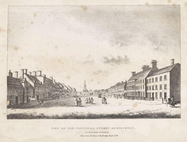 Unknown, View of the Principal Street of Stockton, in the County of Durham