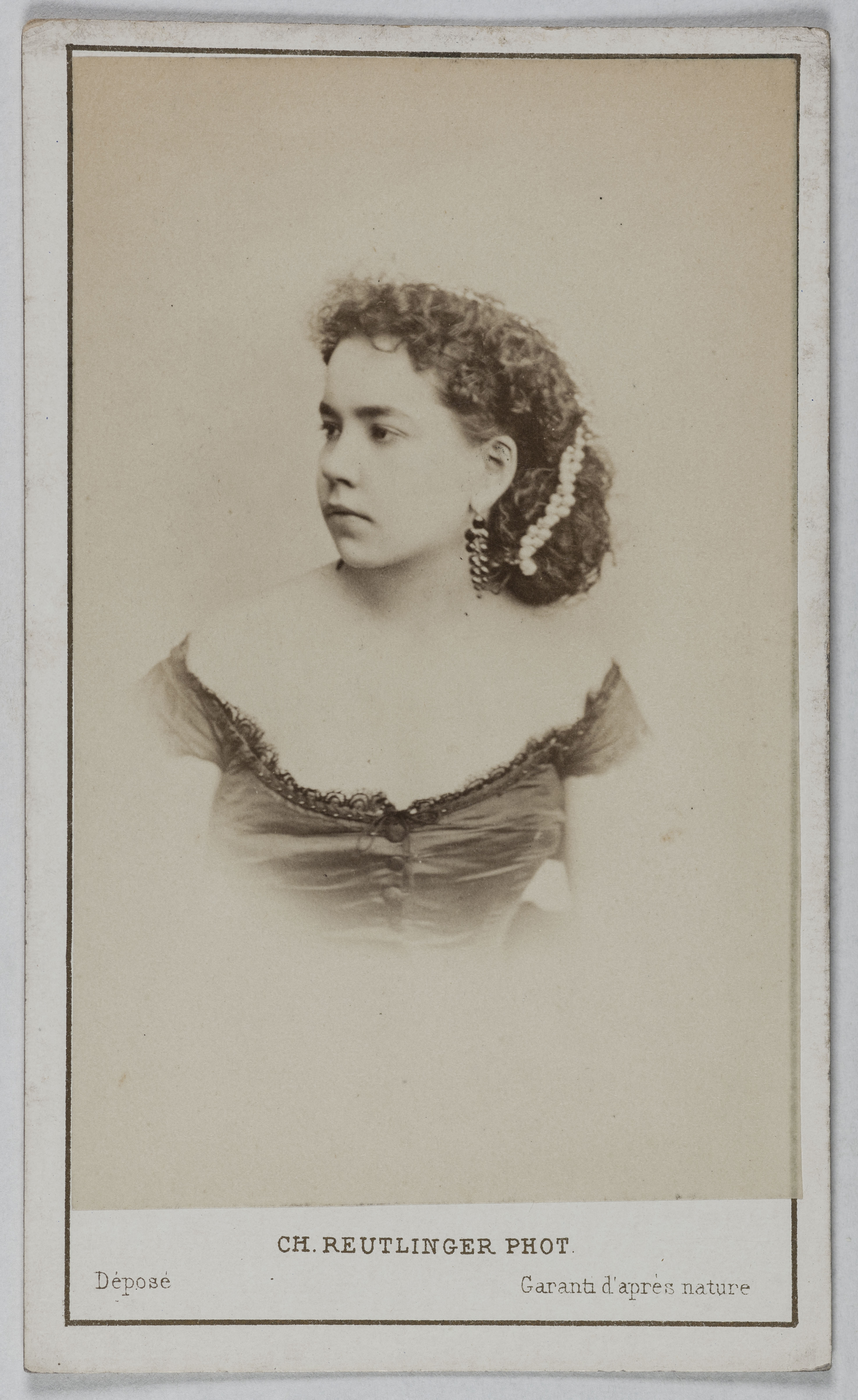 Charles Reutlinger, Portrait de Juliette Frederick (18 -1871), (danseuse)