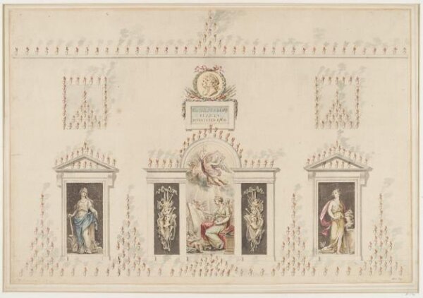 Giovanni Battista Cipriani, Design for illuminations to celebrate the birthday of George III