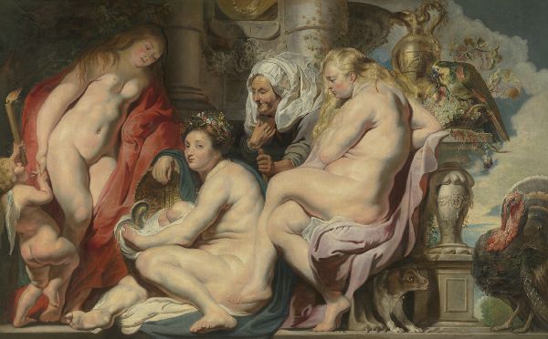 Jacob Jordaens I, The Daughters of Cecrops Finding the Child Erichthonius