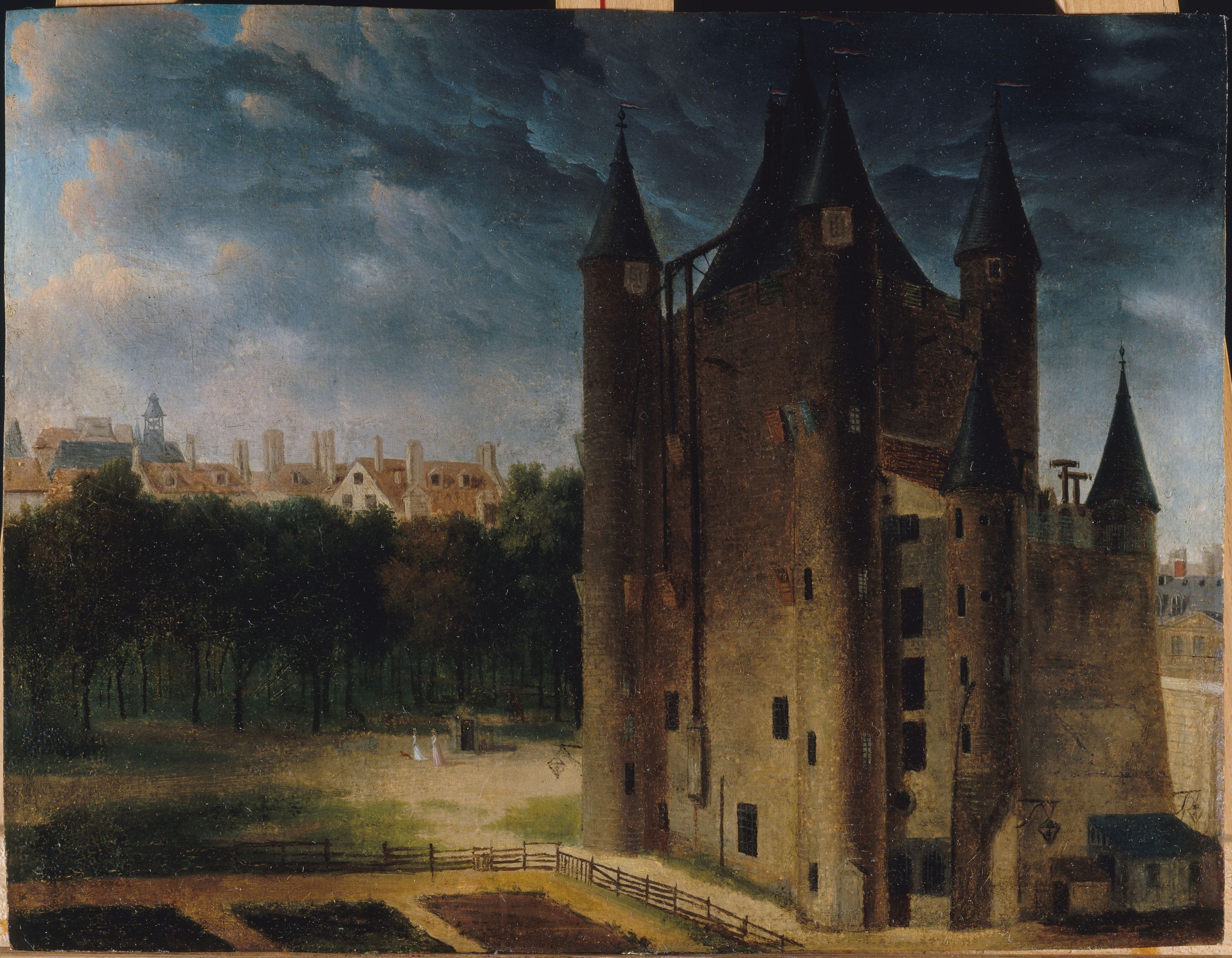 Anonyme, Le donjon du Temple, vers 1795