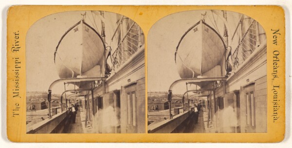 Unknown, On board Steamer Hudson, of New York. [The Mississippi River. New Orleans, Louisiana.]