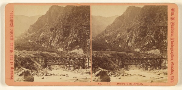 William Henry Jackson, Devil's Gate Bridge.