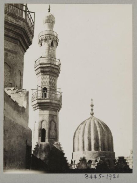 K.A.C. Creswell, Minaret and dome of the mosque of Mamluk Amir Shaykhu, Cairo
