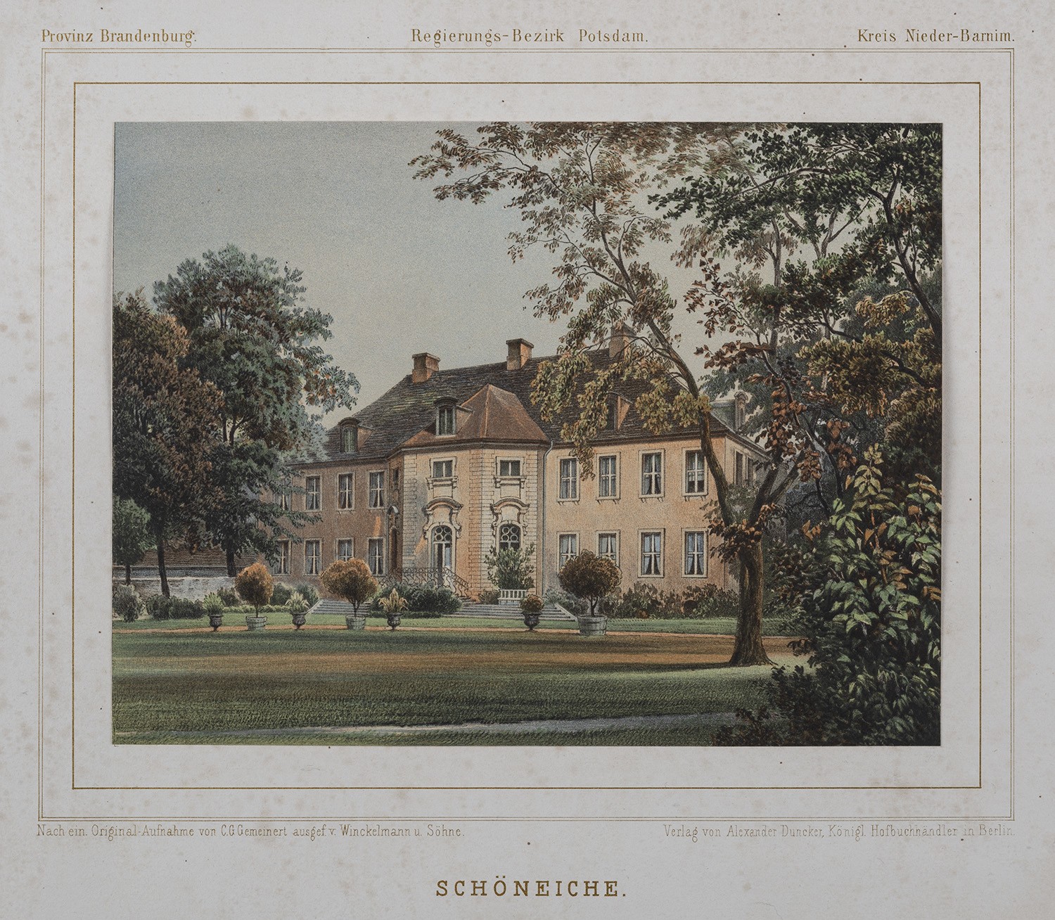 Winckelmann & Söhne (Verlag), Schöneiche bei Berlin: Herrenhaus von Süden