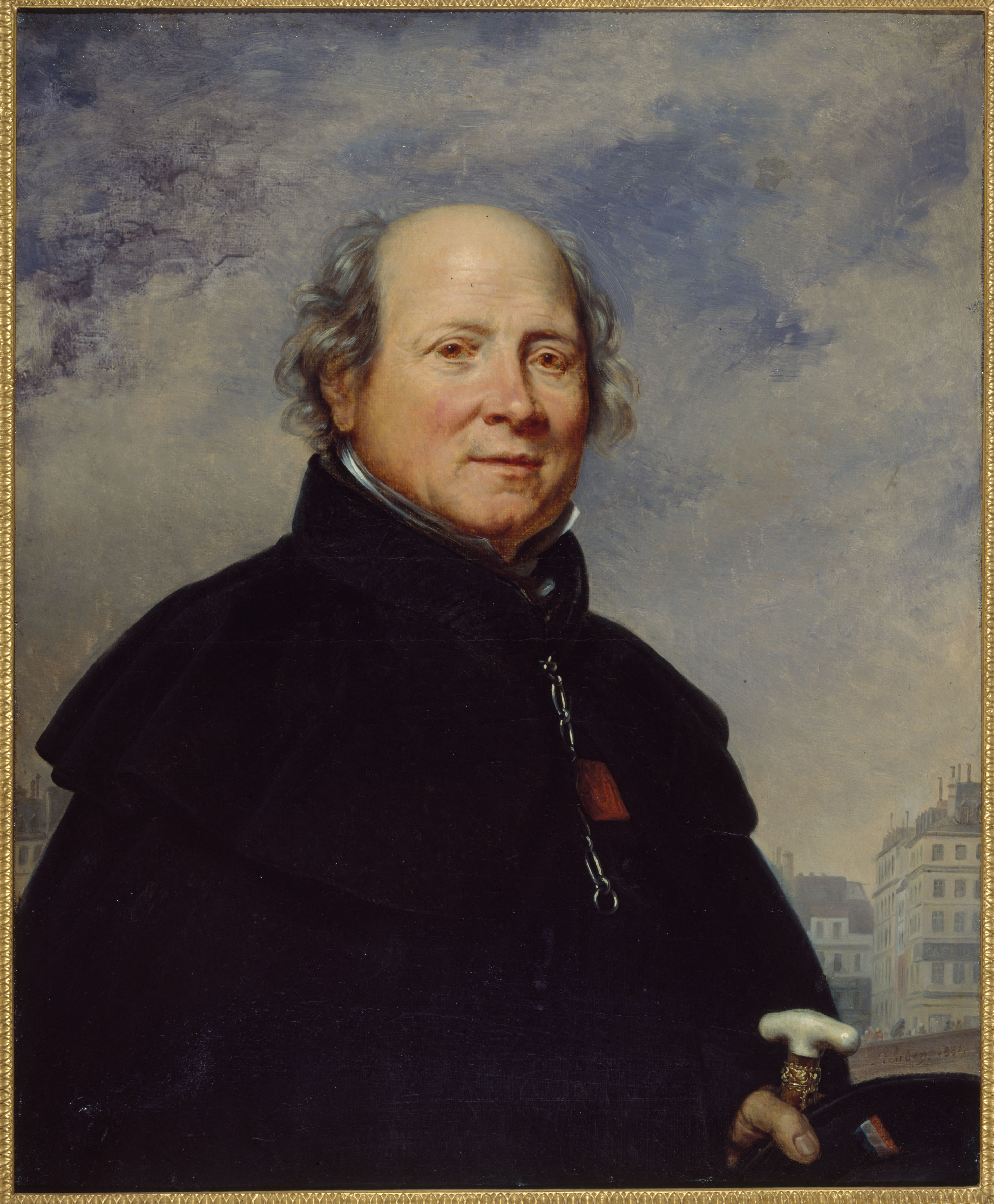 Charles de Steuben, Portrait d'Edme Champion, dit l'"homme au petit manteau bleu" (1764-1852), philanthrope