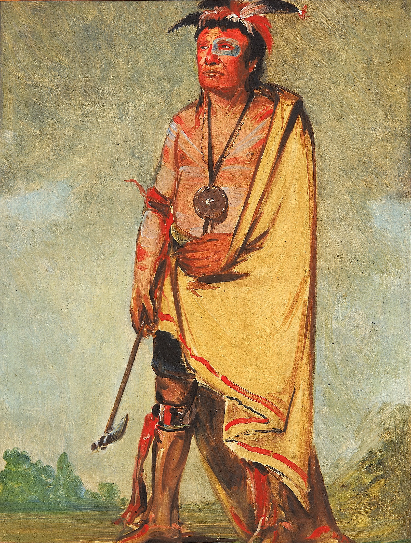 George Catlin, No-ak-chóo-she-kaw, He Who Breaks the Bushes
