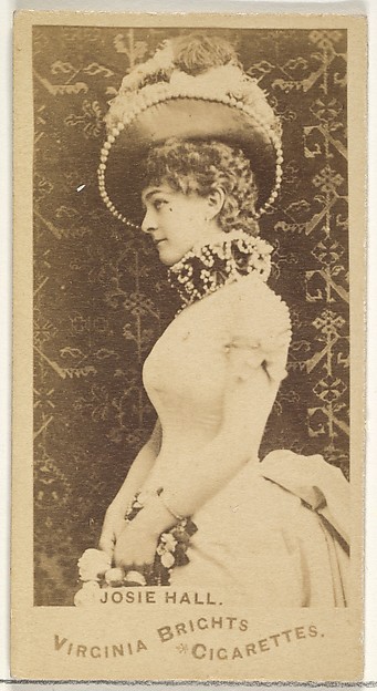 Allen & Ginter, Josie Hall, from the Actors and Actresses series (N45, Type 1) for Virginia Brights Cigarettes