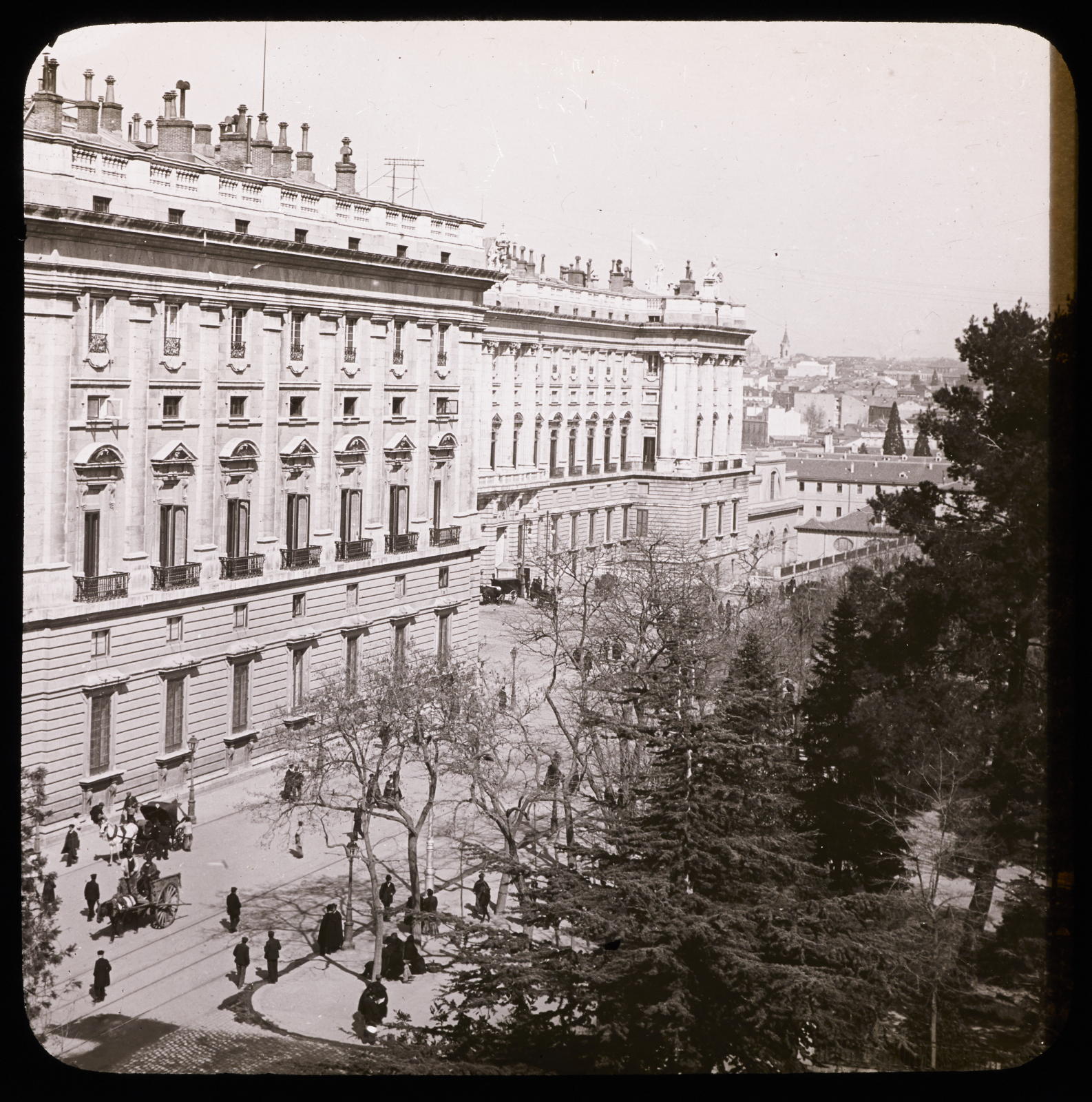 Desconegut, Le Palais du Roi, façade sur. Square de Orient. Madrid Mazo, E.