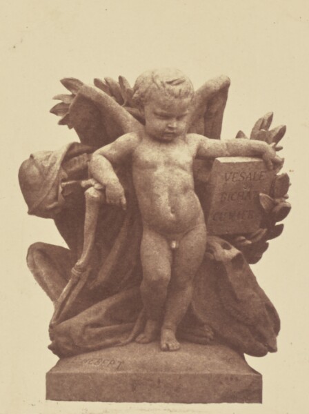 Édouard Baldus, ["L'Anatomie", Sculpture by Emile Hébert, Decoration of the Louvre, Paris]