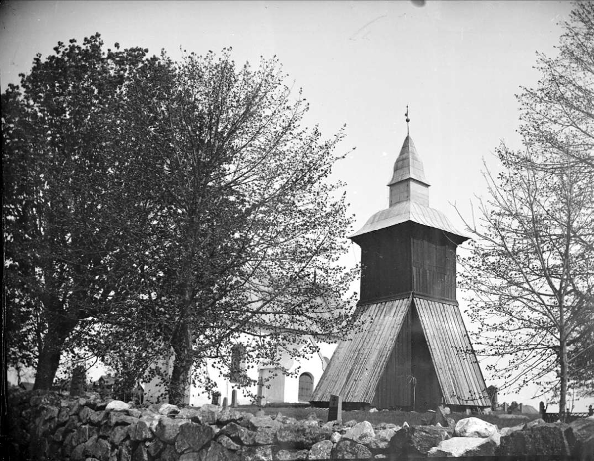 August Fredrik Schagerström, Klockstapeln vid Orkesta kyrka, Orkesta socken, Uppland i maj 1919
