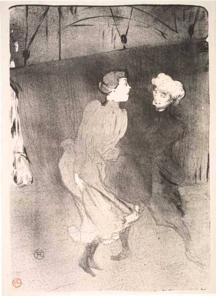 Henri de Toulouse-Lautrec, Répétition Générale aux Folies Bergère, Emilienne d'Alençon et Mariquita