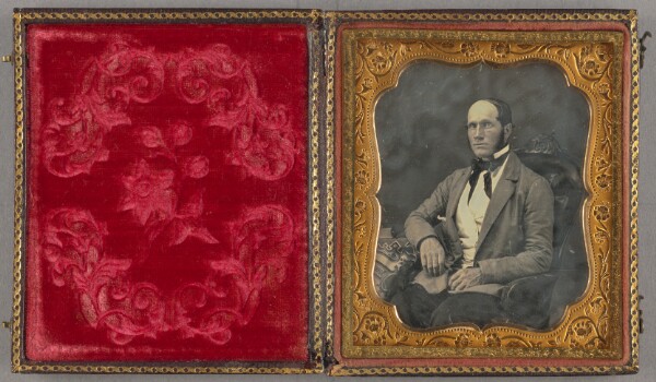 Unknown, [Portrait of a Seated Man with Receding Hair Line]