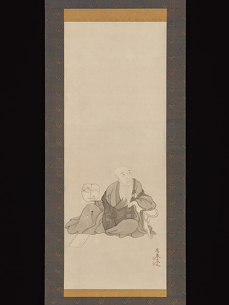 Maruyama Ōkyo 円山応挙, Portrait of Botanka Shōhaku