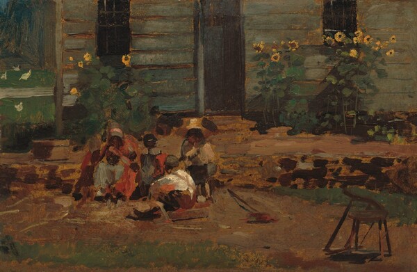 Winslow Homer, Sketch of a Cottage Yard