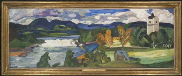 Helmer Osslund, Utsikt över Ragunda, Jämtland