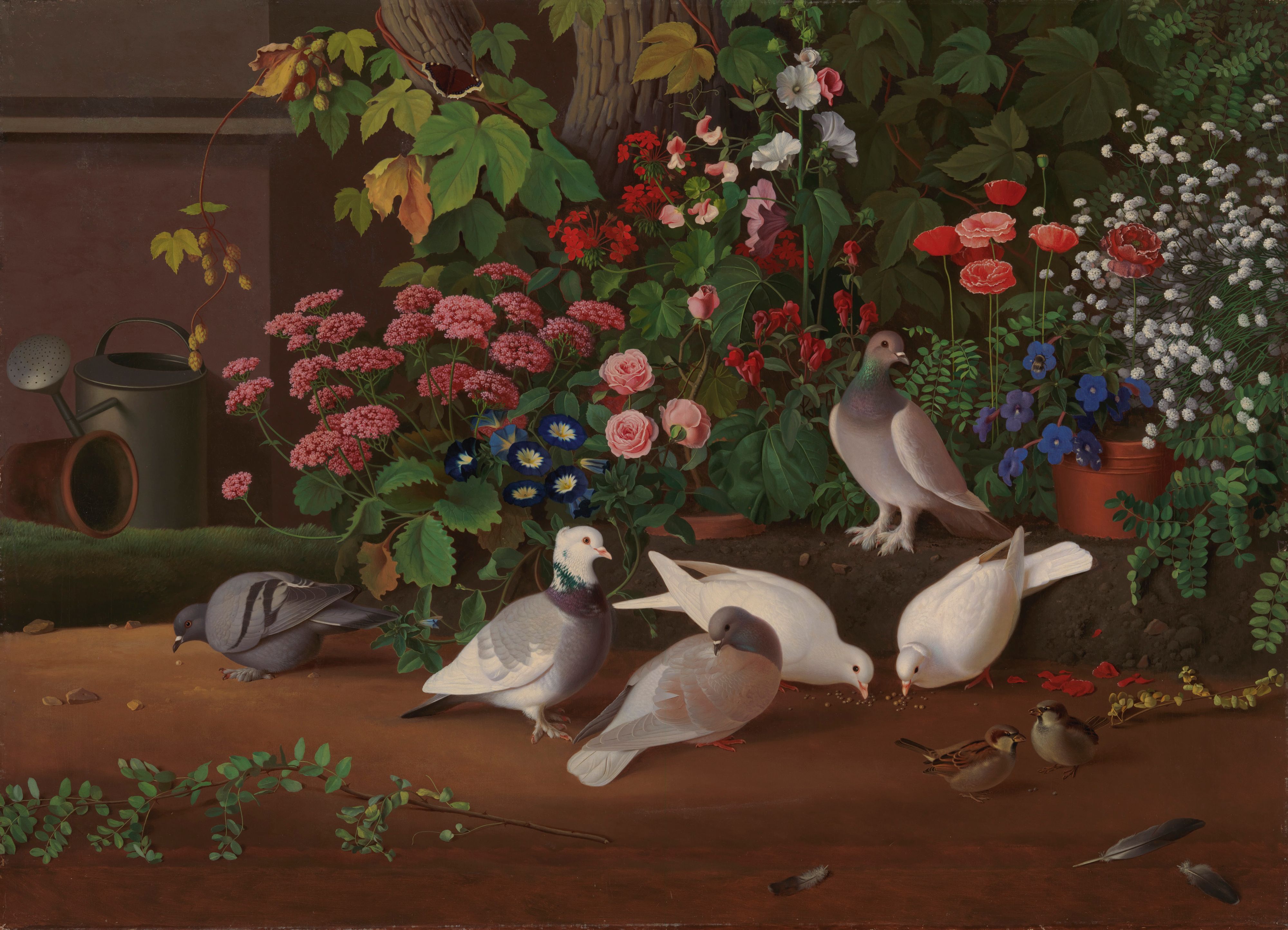 Ferdinand von Wright, From the Garden: Flowers and Birds