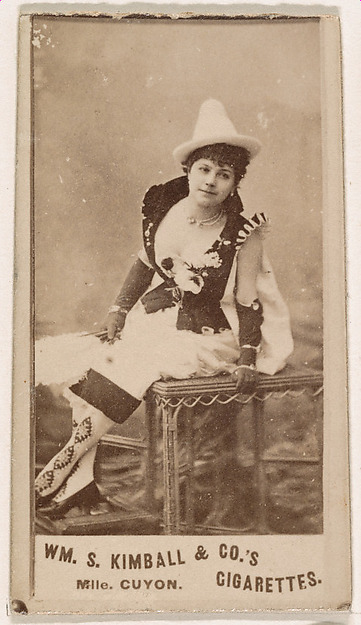 William S. Kimball & Company, Mlle. Cuyon, from the Actresses series (N203) issued by Wm. S. Kimball & Co.
