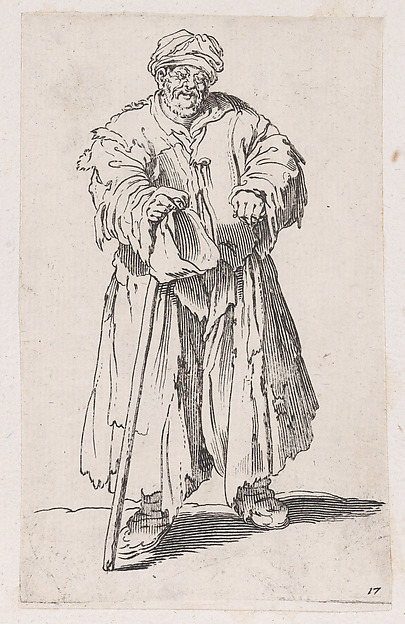 Anonymous, Reverse Copy of Le Mendiant Obèse aux Yeux Baissés (The Obese Beggar with Lowered Eyes), from Les Gueux suite appelée aussi Les Mendiants, Les Baroni, ou Les Barons (The Beggars, also called the Barons)