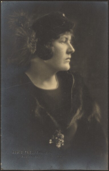 Louis Fleckenstein, [Portrait of a Woman in Fur Cape]