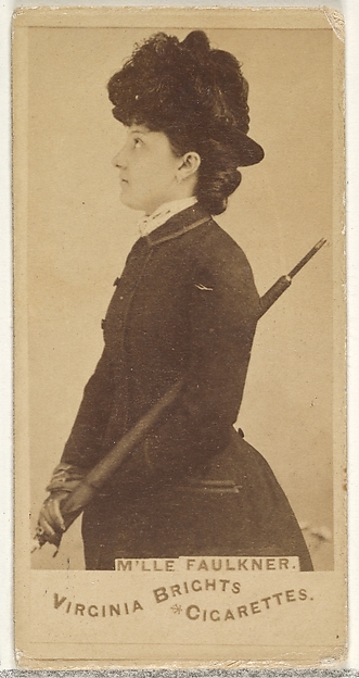 Allen & Ginter, Mlle. Faulkner, from the Actors and Actresses series (N45, Type 1) for Virginia Brights Cigarettes