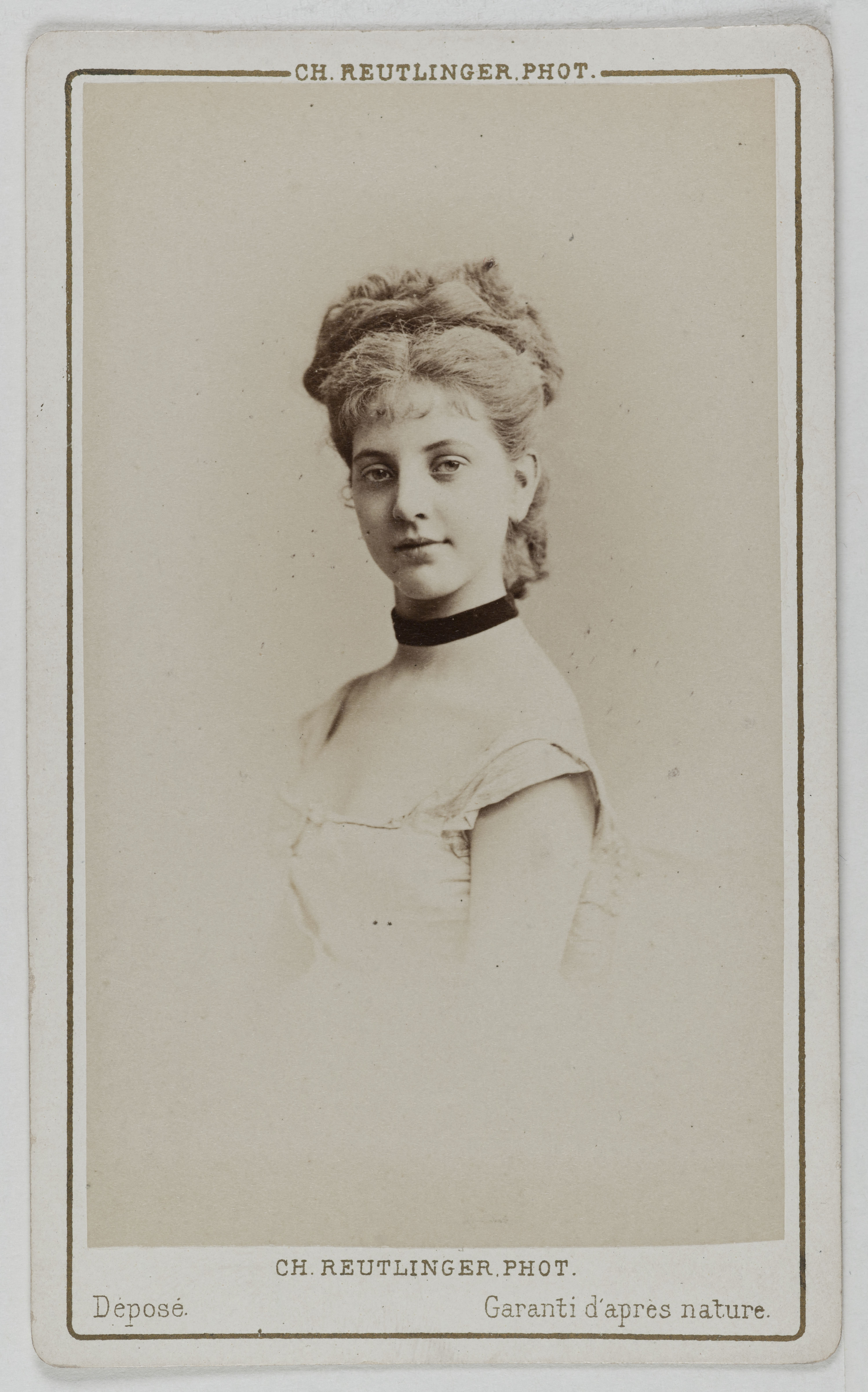 Charles Reutlinger, Portrait de Maria Legault (Marie Françoise Legault), (1858-1905), actrice