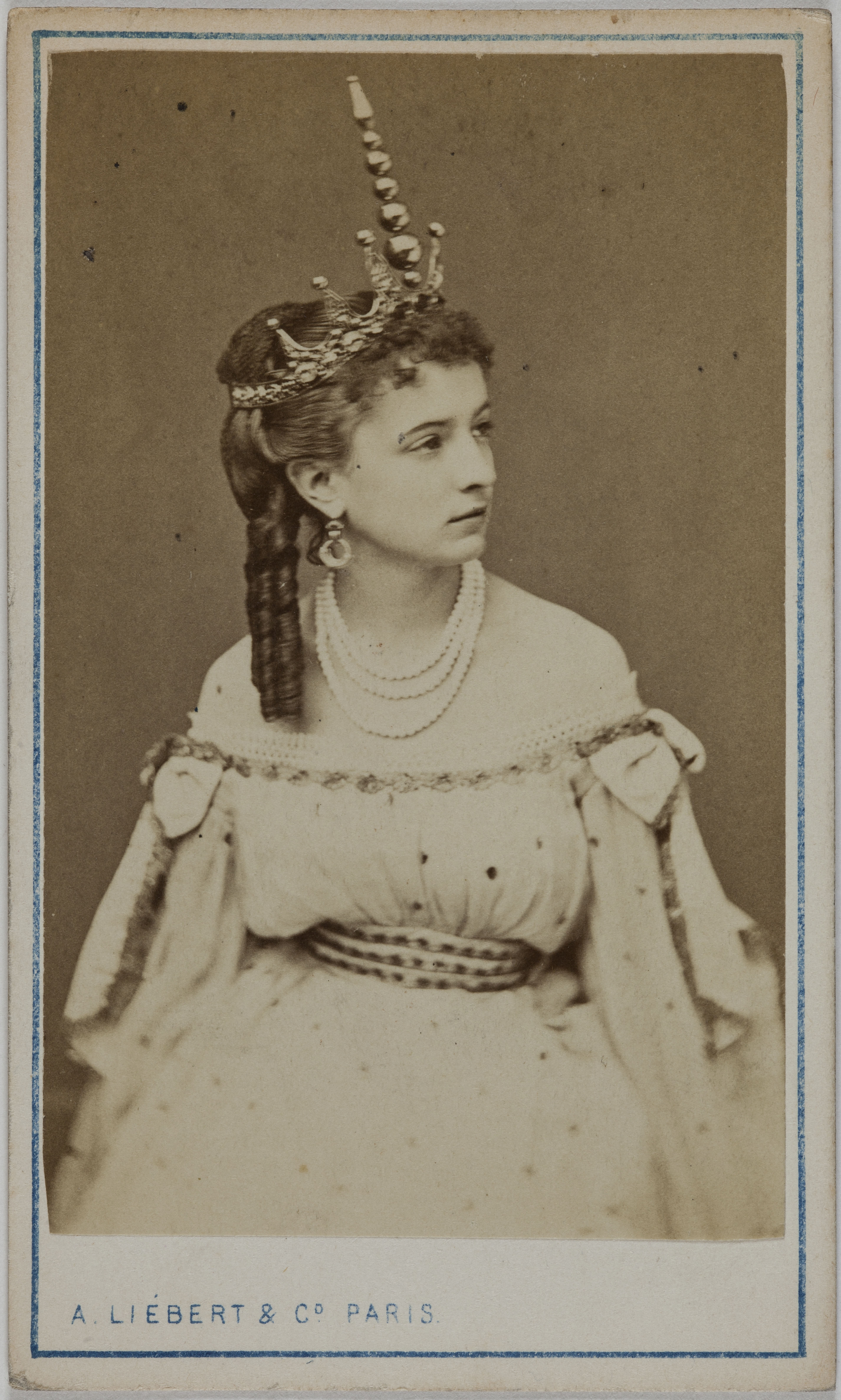 Alphonse Liébert, Portrait de Blanche Auger (actrice ? au Théâtre du Châtelet)