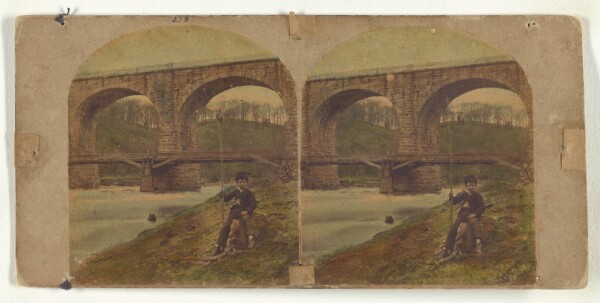 New York Stereoscopic Company, View on the Patapsco River. No. 7. Great Stone Viaduct at "Washington Junction," by which the "Washington Branch"...crosses...