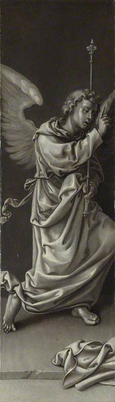 Pieter Coecke van Aelst, The Archangel Gabriel: Reverse of Left Hand Shutter