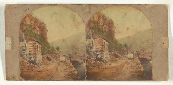 New York Stereoscopic Company, View on the Potomac. No. 4. On the Chesapeake and Ohio Canal, under Pinnacle Mountain.