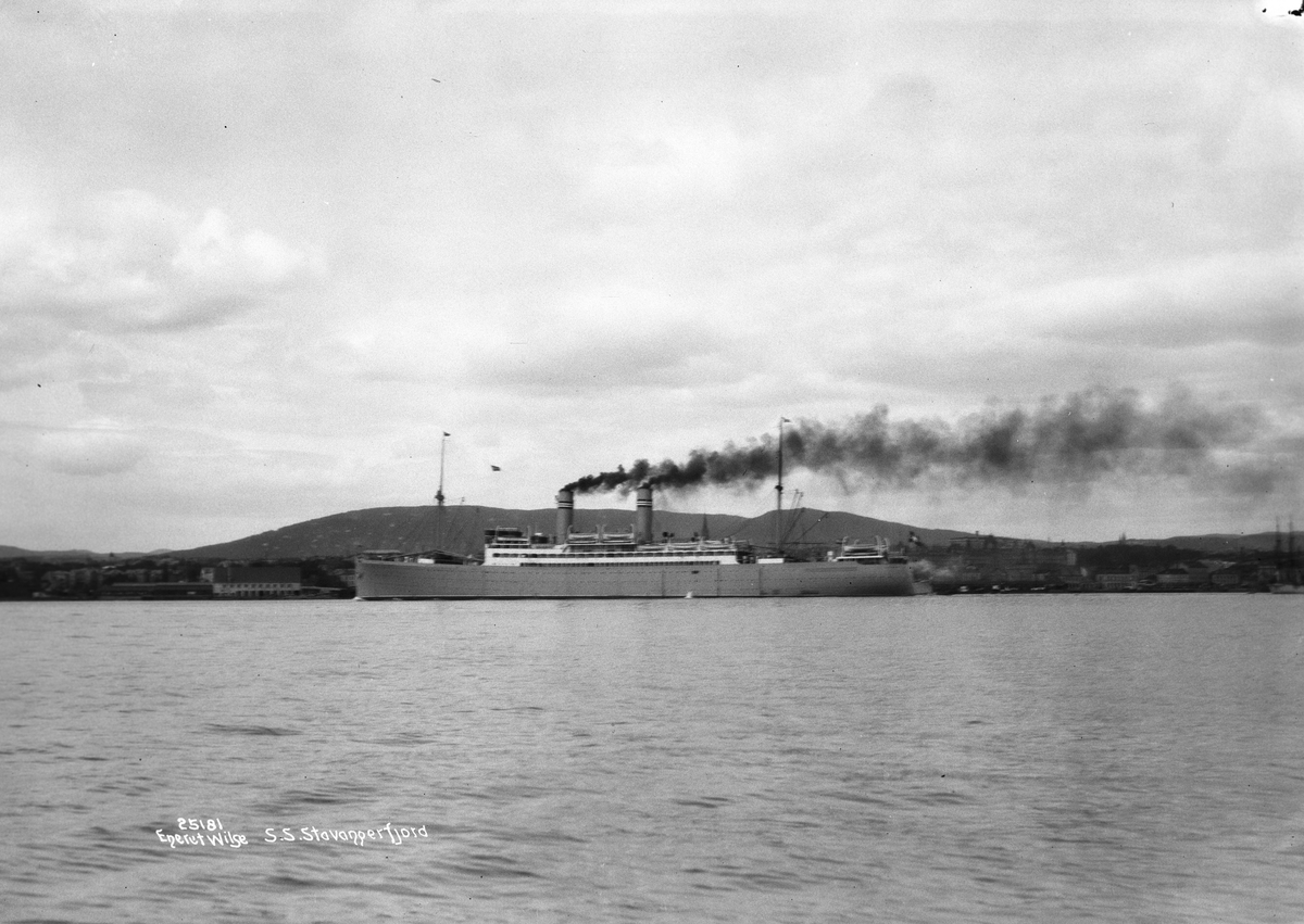 Anders Beer Wilse, Prot: Kristiania - Stavangerfjord i fart