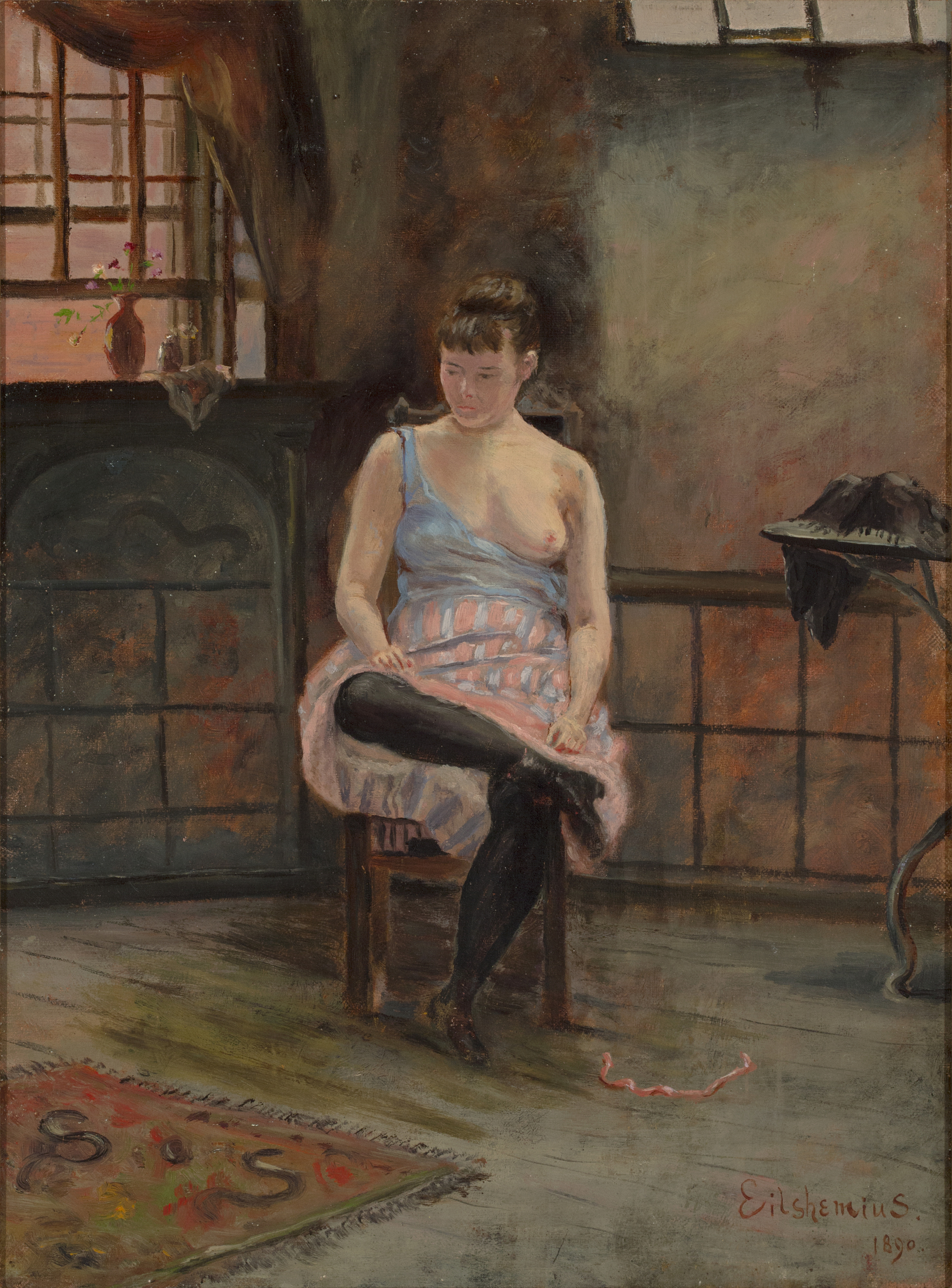 Louis Eilshemius, Figure Seated