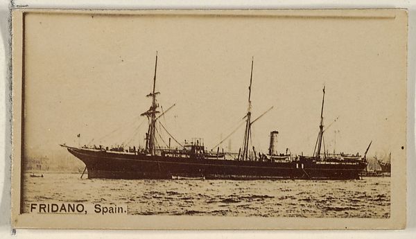 Allen & Ginter, Fridano, Spain, from the Famous Ships series (N50) for Virginia Brights Cigarettes