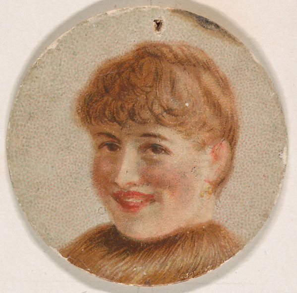 Kinney Brothers Tobacco Company, Portrait of woman, from the Novelties series (N228, Type 1) issued by Kinney Bros.