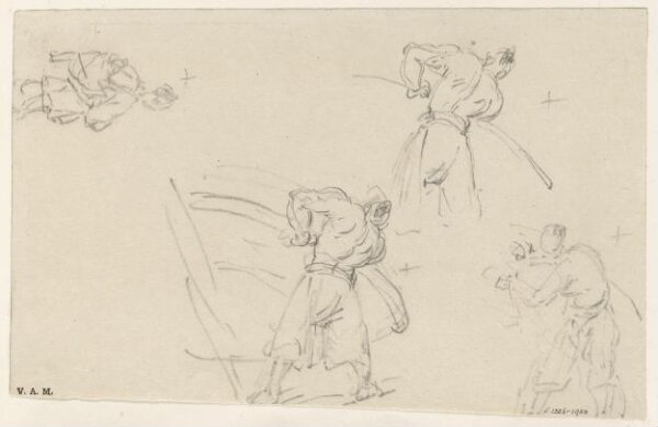 George Chinnery, Four sketches of Chinese figures