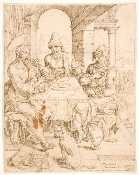Maarten van Heemskerck, Kristus i Emmaus