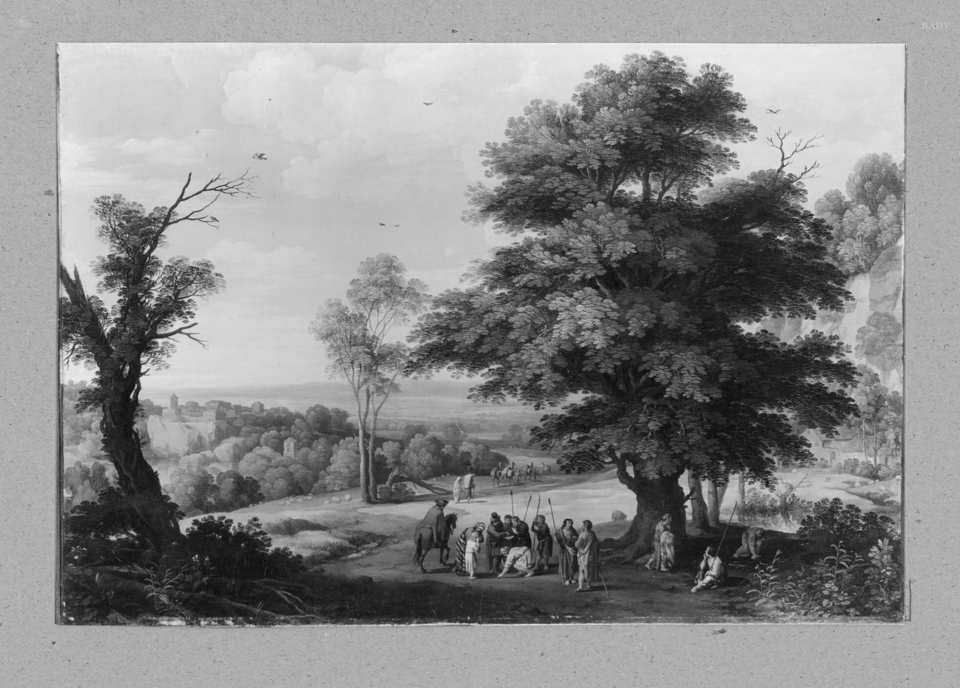 Nicolaes Molenaer, landscape with figures