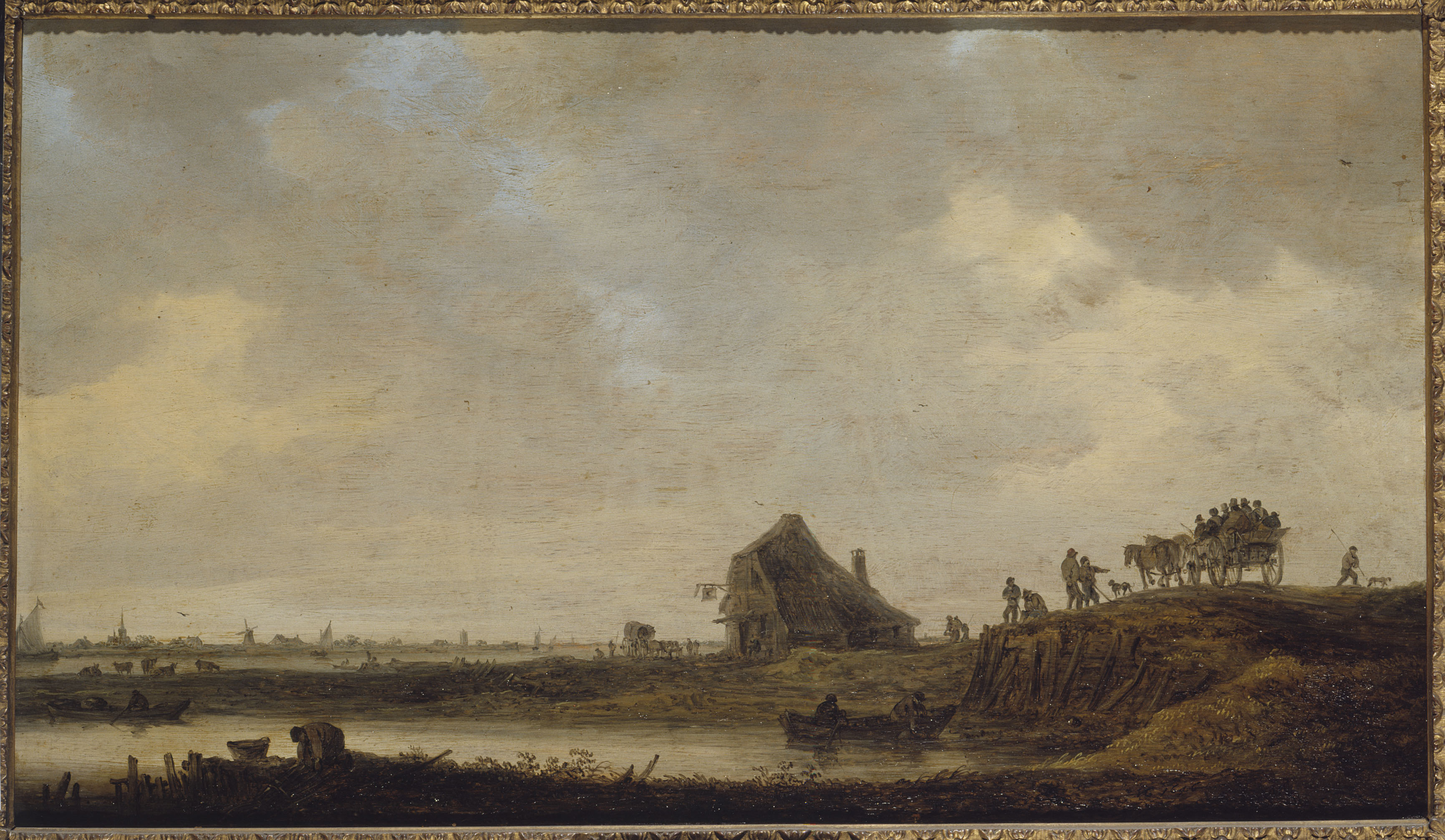 Jan Josefsz Van Goyen, L'Auberge au bord de la rivière