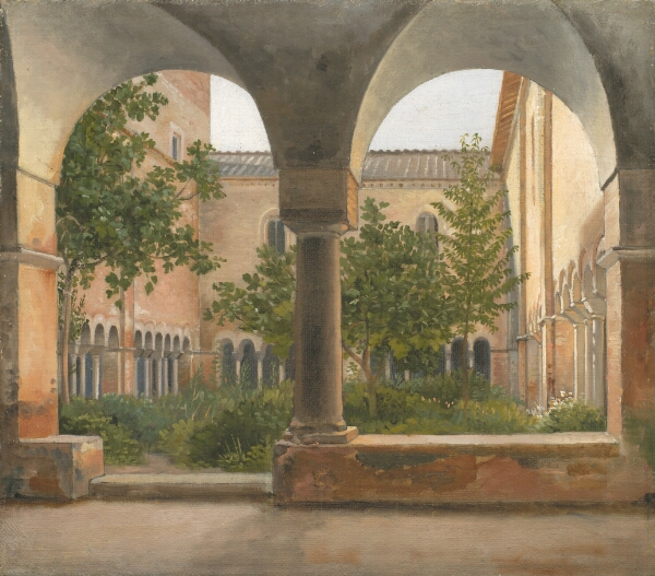 C.W. Eckersberg, Klostergården i S. Lorenzo fuori le mura