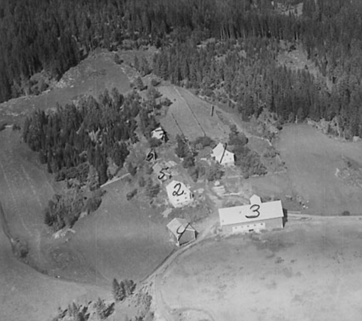Widerøes Flyveselskap A/S, VASAASEN (WASAASEN, VASÅSEN) GÅRD, FLYFOTO
