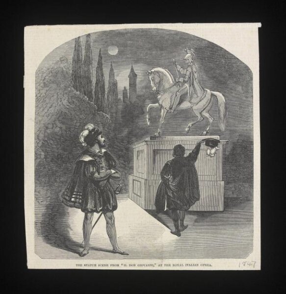 unknown, The Statue Scene from Il Don Giovanni, at the Royal Italian House