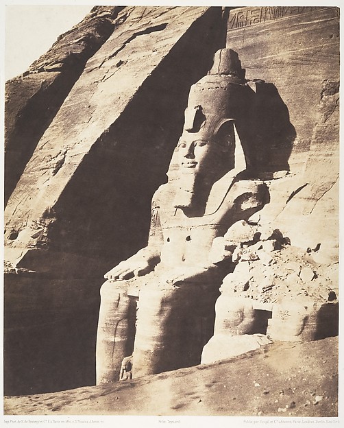 Félix Teynard, Abou Sembil, Grand Spéos - Statues Colossales, Vues de Trois-Quarts