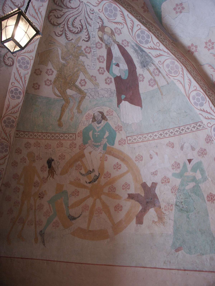 Johan Dellbeck, Kalkmålning i Husby-Sjutolfts kyrka, Uppland 2004