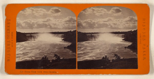 George E. Curtis, Horse Shoe Falls from Canada. [Niagara Falls]