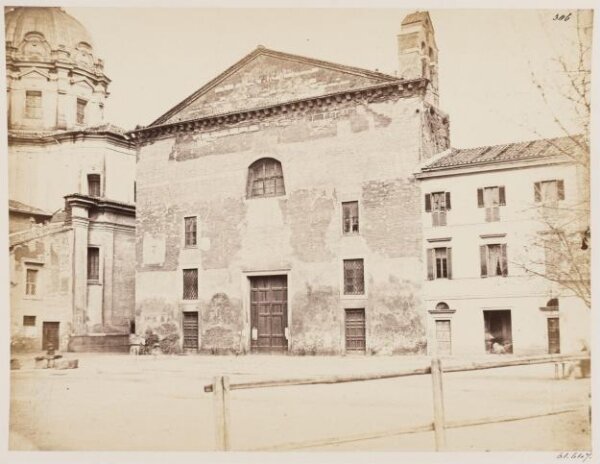 Parker, John Henry, Church of S. Adriano or Hadrian, c. A.D. 780, and the Church of S. Martina, c. A.D. 1600, in the Forum Romanum.