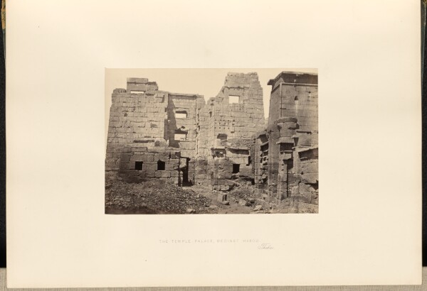 Francis Frith, The Temple Palace, Medinet-Habou, Thebes