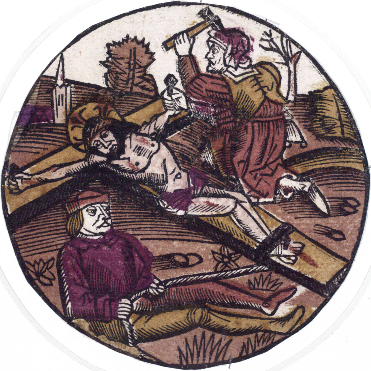 Anonym, Die Annagelung am Kreuz