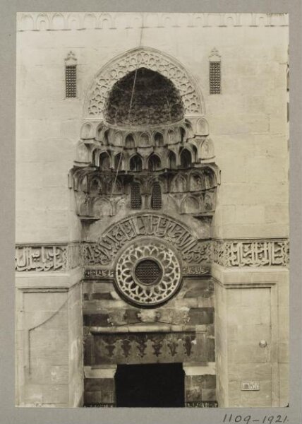 K.A.C. Creswell, Entrance portal of the mosque of Mamluk Amir Ahmad al-Mihmandar, Cairo