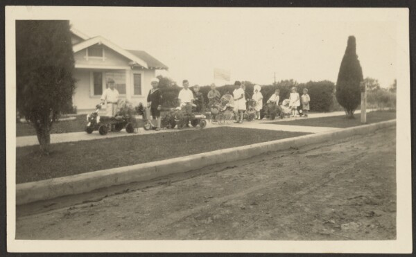 Louis Fleckenstein, [Children and their Wagons and Buggies]